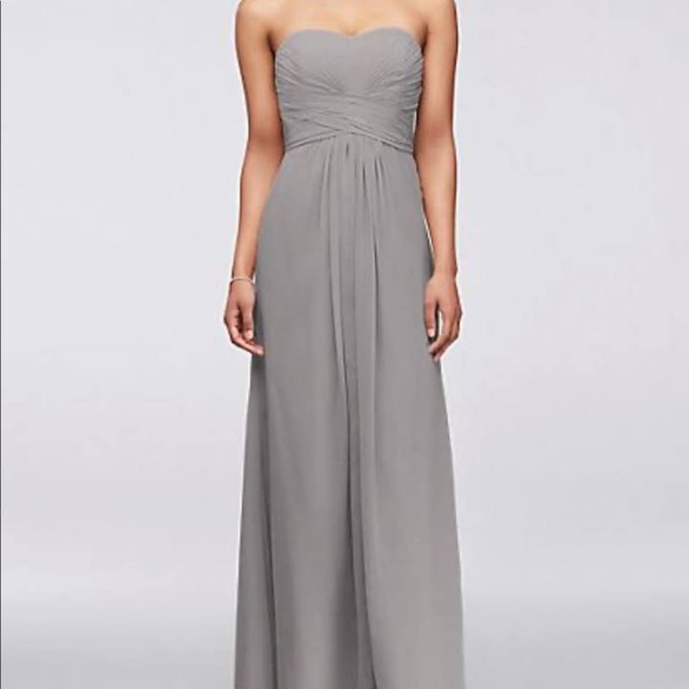 Gray Bridesmaid / Prom Dress